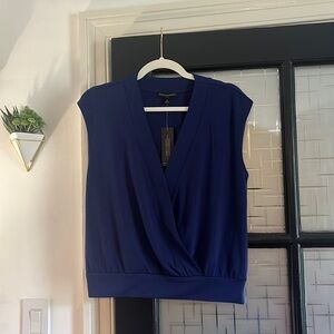 NWT Banana Republic navy blue sleeveless top - size small
